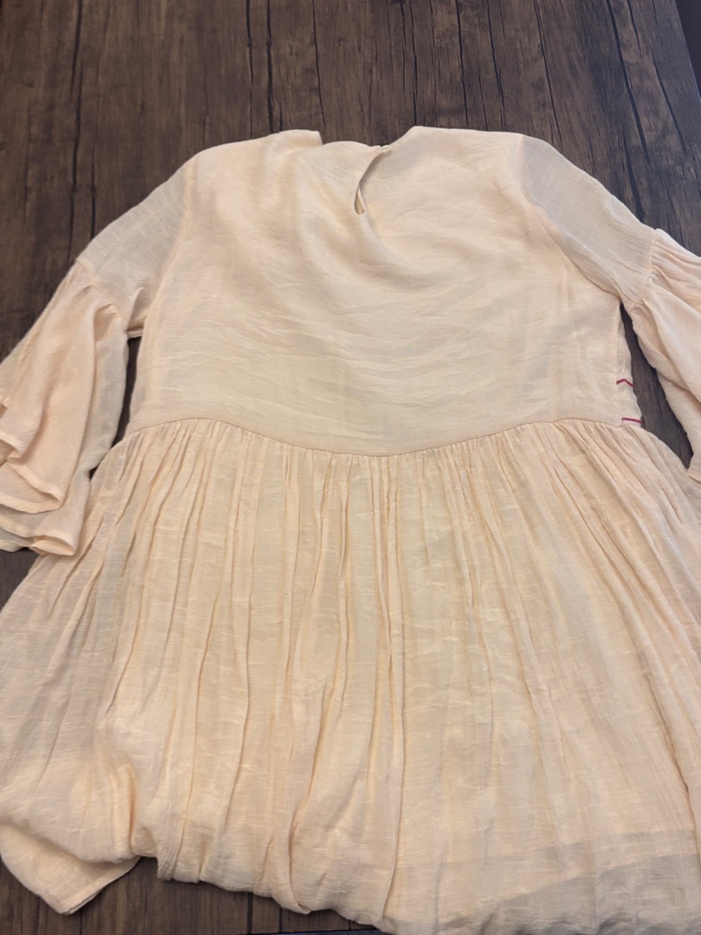 Umgee Cream Embroidered Boho Peasant Dress - Picture 3 of 3